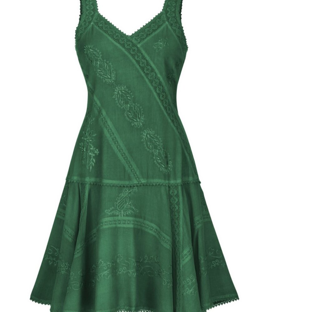 Hunter/Dark Green Midi Dress - XL